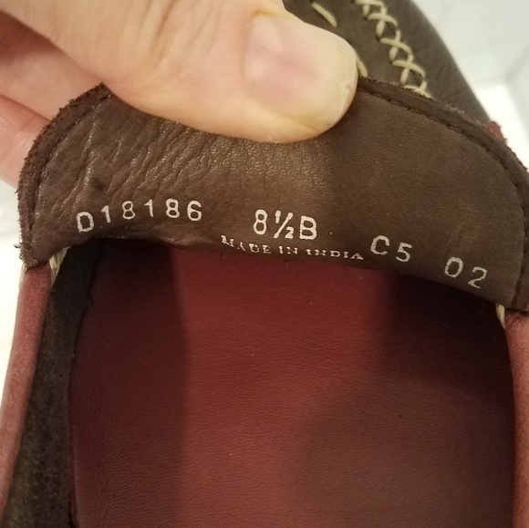 NWOT Cole Haan Loafers - Brown with purple accents - Picture 3 of 3